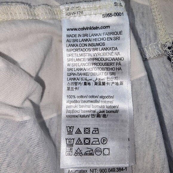 Calvin Klein Woman's T-Shirt Crop Top Black & White Short Sleeve Casual Comfort - Picture 6 of 7